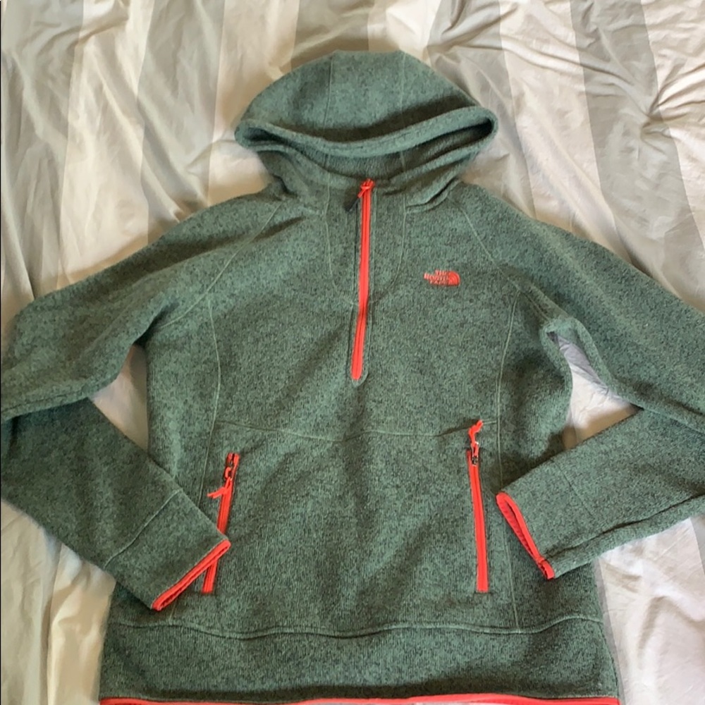 North face quarter-zip sweatshirt.